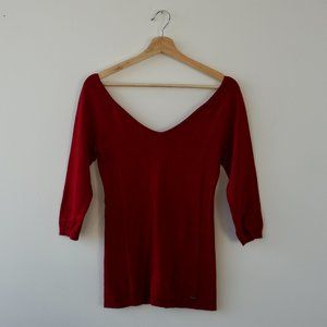 Guess V Neck Top